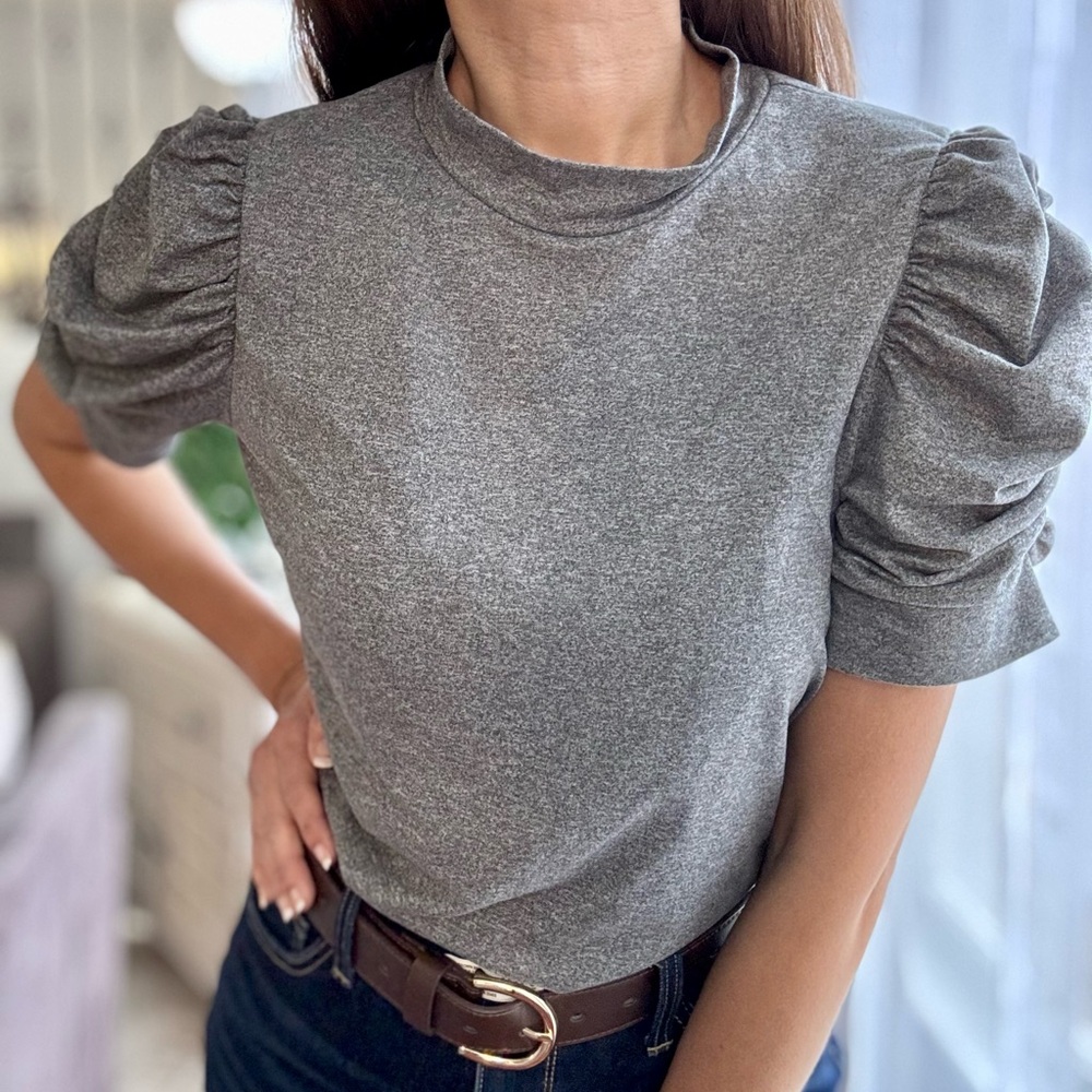 Ruffle sleeves shirt - top